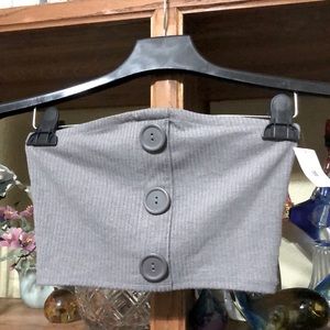 Ladies Urban Outfitters Grey Tube Top